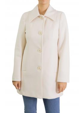 Cappottino corto con cinta e bottoni tinta unita Options